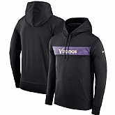 Men's Minnesota Vikings Nike Sideline Team Performance Pullover Hoodie Black,baseball caps,new era cap wholesale,wholesale hats